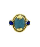 Anello Argento Raro Donna in Argento Pasta di turchese T3 - T3